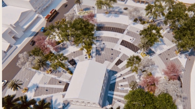 Praça Orlando de Barros Pimentel e Casa da Cultura