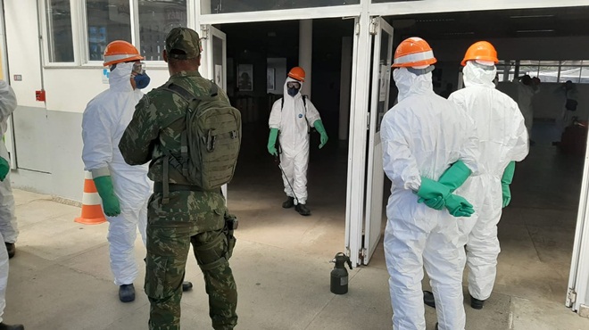 Desinfecção de estações e embarcações da CCR Barcas pelas Forças Armadas