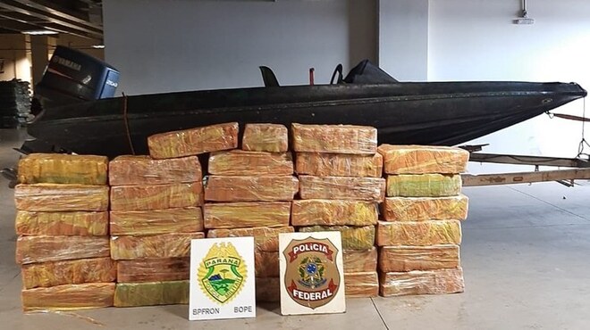 PF, em ação conjunta, apreende quase 700 kg de maconha
