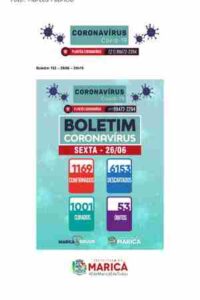 Boletim Coronavírus de 26/06/2020