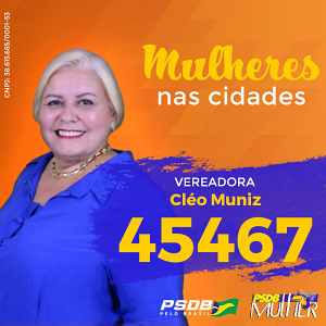 Eleições 2020 Cléo Muniz PSDB