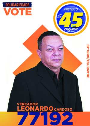 Eleições 2020 Leonardo Cardoso Solidariedade