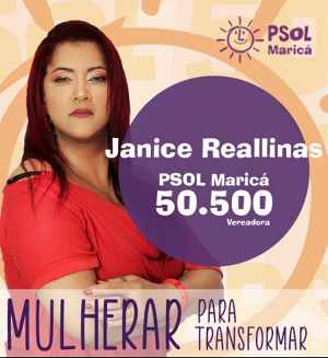 Eleições 2020 Janice Reallinas PSOL