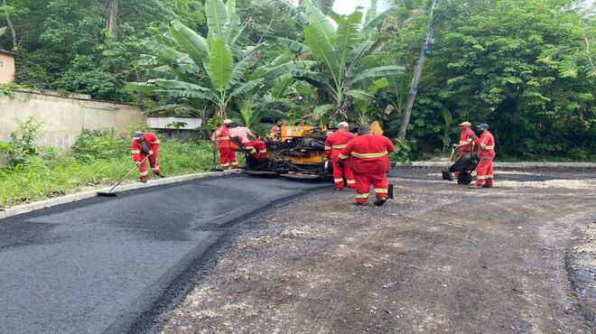 São realizadas manutenções em diversas ruas de Maricá
