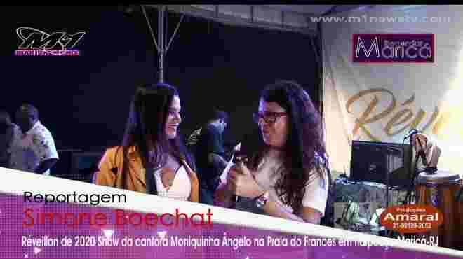 Moniquinha Ângelo no Réveillon 2020 no “Recordar Maricá”