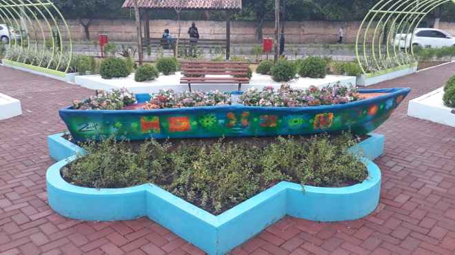 Praça Zarife e sua obra de arte e resgate de memória