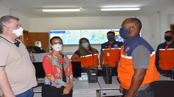 Modelo nacional: sede da Defesa Civil de Maricá recebe pesquisadores do Cemaden