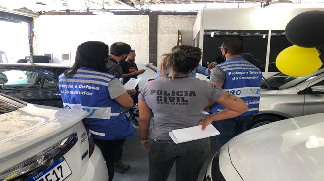 Polícia Civil e Procon-RJ realizam operação e 09 agências de compra e venda de veículos são autuadas