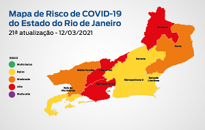 Mapa Risco Covid RJ