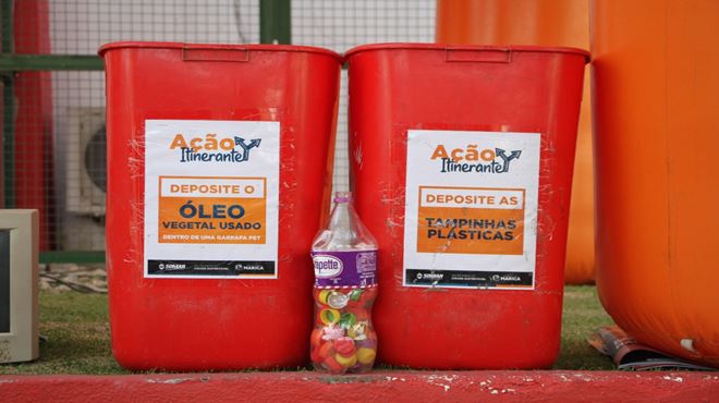Ação Itinerante recolhe resíduos eletrônicos e óleo usado no Centro