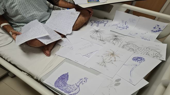 Paciente do Che Guevara é incentivado à arte e melhora seu estado de saúde