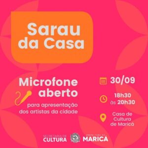  Sarau da Casa – Microfone Aberto 