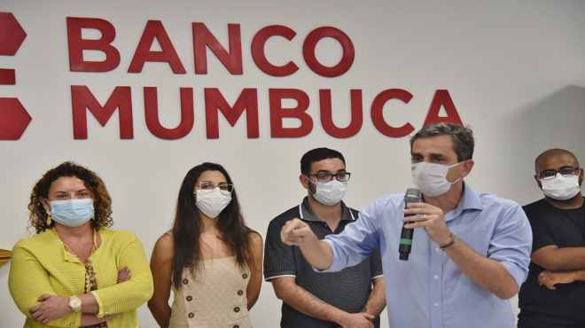 Nova sede do Banco Mumbuca no Centro