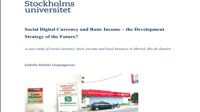 Moeda Social de Maricá é tema de estudo na Universidade de Estocolmo, na Suécia
