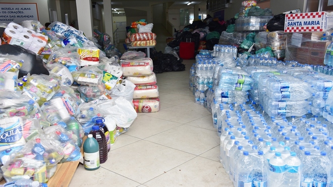 40 toneladas de doações