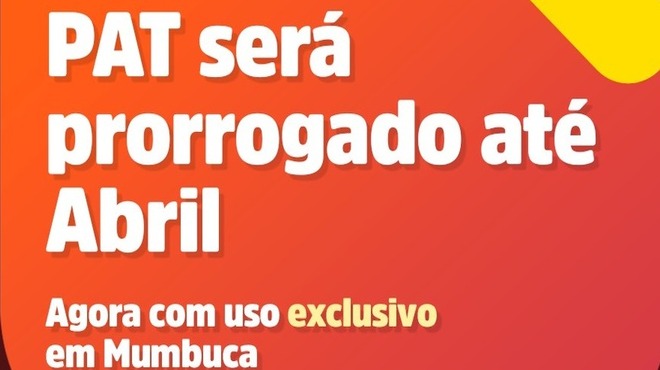 Pagamento do PAT é prorrogado até abril