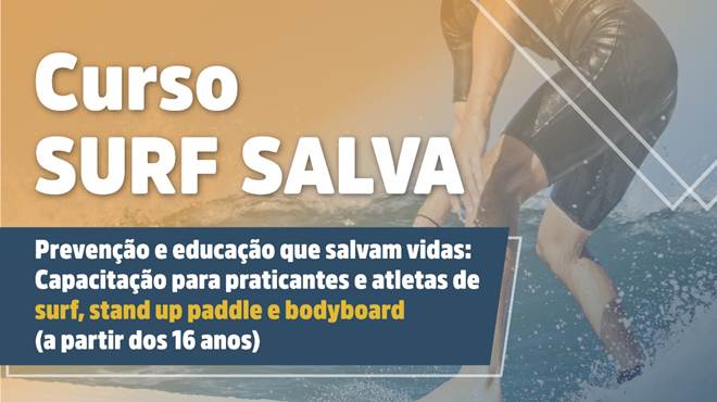 Inscrições do projeto ‘Surf Salva’ começam nesta segunda-feira (18/07)