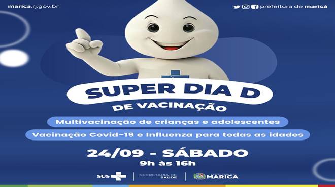 Maricá promove Super Dia D de vacinação neste sábado (24/09)