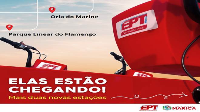 EPT inaugura mais duas estações das vermelhinhas no Parque Linear e na Orla do Marine