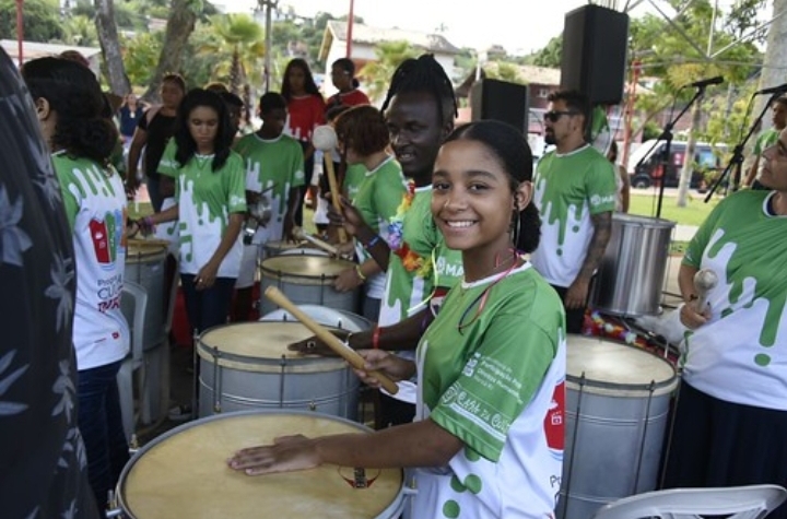 Bloco Cultura de Direitos anima os foliões no Parque Linear do Flamengo