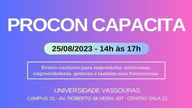 Procon Capacita promove palestra direcionada a empreendedoras