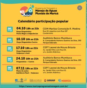 5ª Audiência Pública do Programa de Drenagem e Manejo de Águas Pluviais de Maricá 