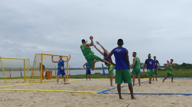 “Maricá nos dá sorte”, diz atleta da seleção brasileira de handebol de praia