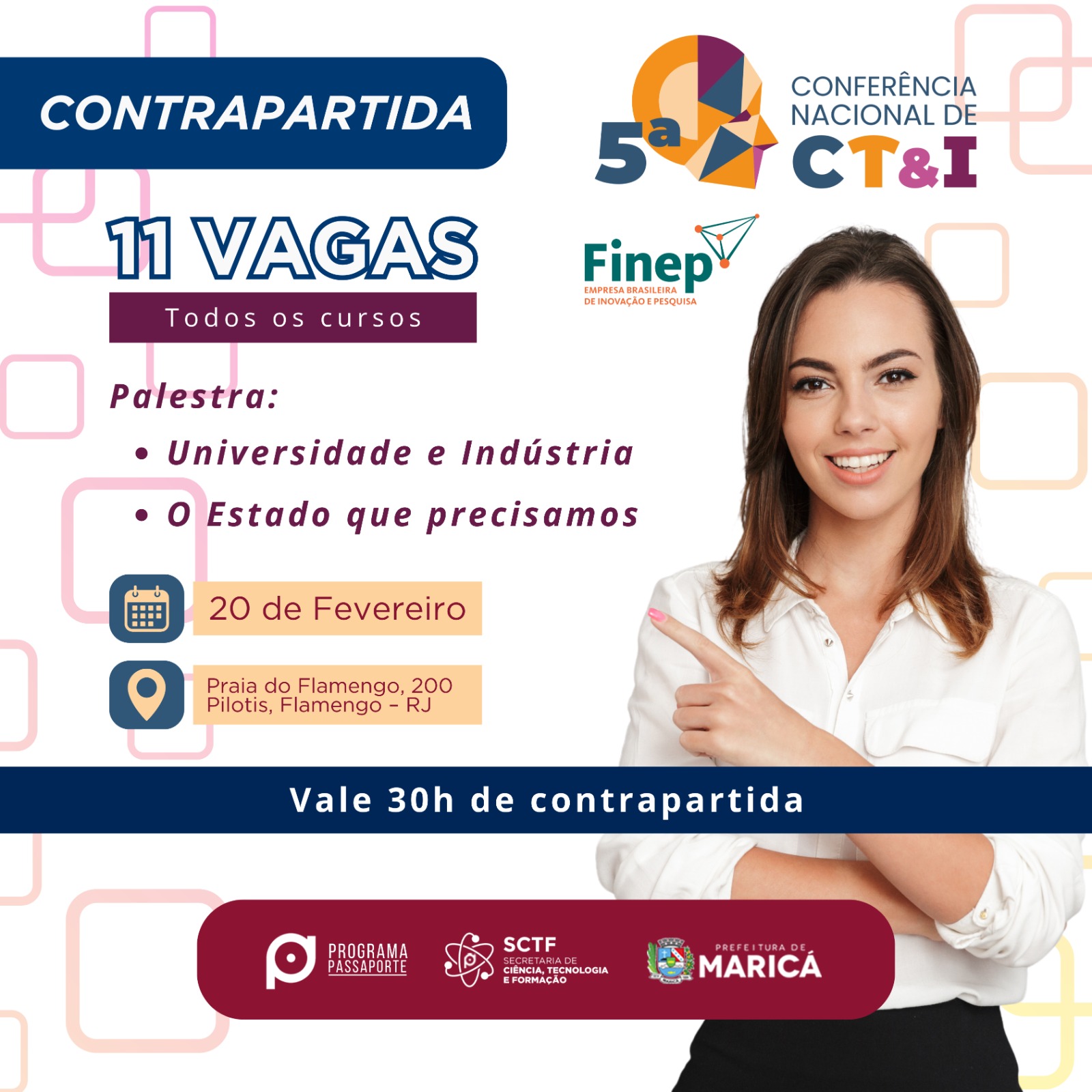 Passaporte Universitário abre inscrições de palestra para 5ª Conferência Nacional de Ciência, Tecnologia e Inovação
