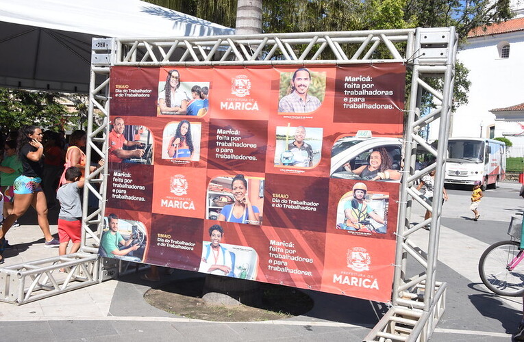 Maricá comemora Dia do Trabalhador com serviços e atividades gratuitas no Centro