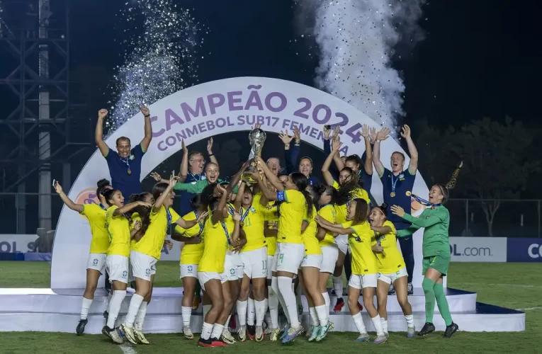 Seleção feminina goleia Paraguai e fatura penta em Sul-Americano Sub17