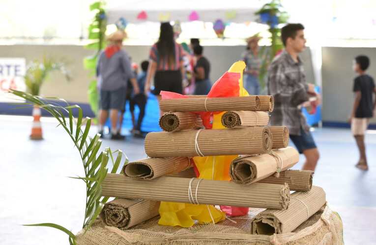 Arraiá da inclusão com alunos PcD do Esporte Presente