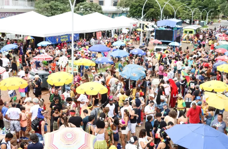 Blocos de rua garantem a folia na capital federal