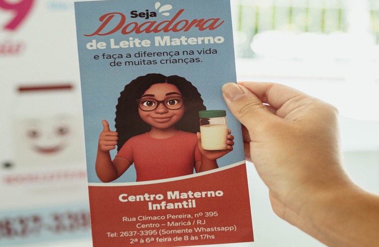Maricá incentiva doação de leite materno com evento no Centro Materno Infantil