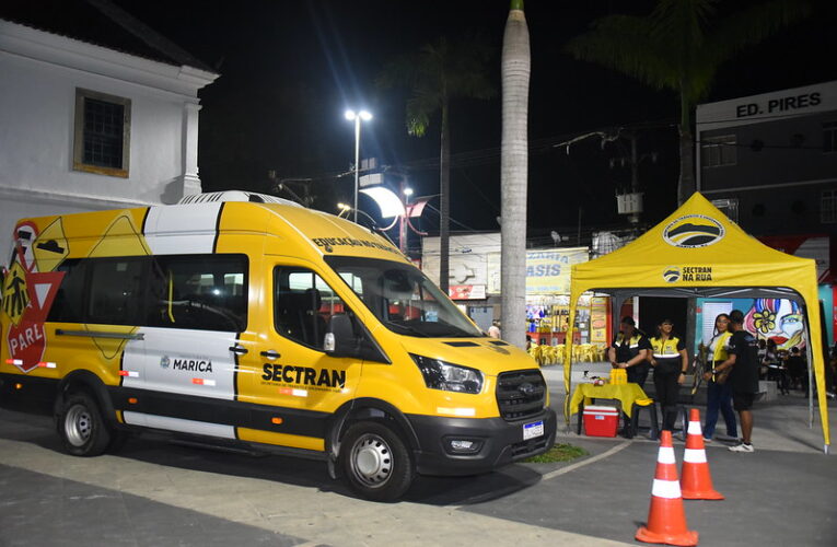 Maricá promove ação do Maio Amarelo com simulação de embriaguez