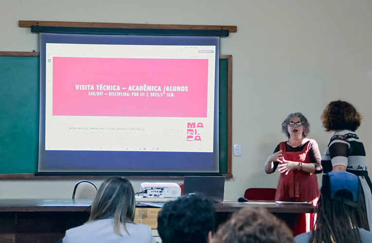 Prefeitura de Maricá apresenta projetos urbanos a alunos da UFF