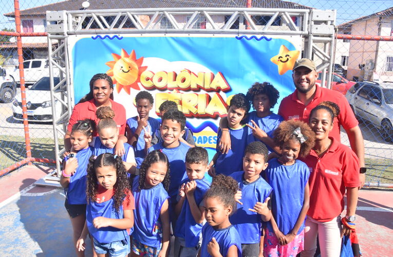 Colônia de férias leva lazer e inclusão a crianças do Minha Casa, Minha Vida em Itaipuaçu