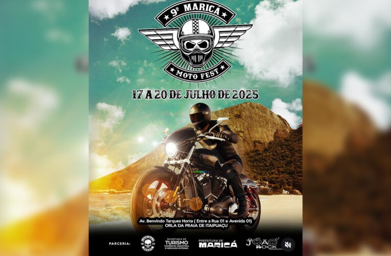 Maricá Moto Fest 2025 reúne shows de rock e exposição de motos em Itaipuaçu