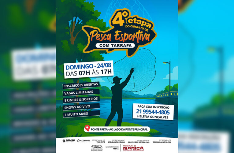 Prefeitura de Maricá abre inscrições para 4ª etapa do Circuito de Pesca Esportiva com Tarrafa