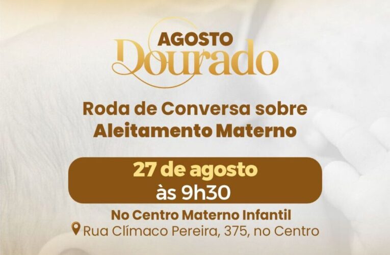 Maricá promove roda de conversa sobre aleitamento materno no Agosto Dourado
