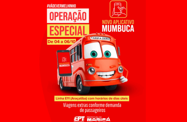Prefeitura de Maricá reforça operação dos ‘Vermelhinhos’ durante mutirão do novo aplicativo Mumbuca