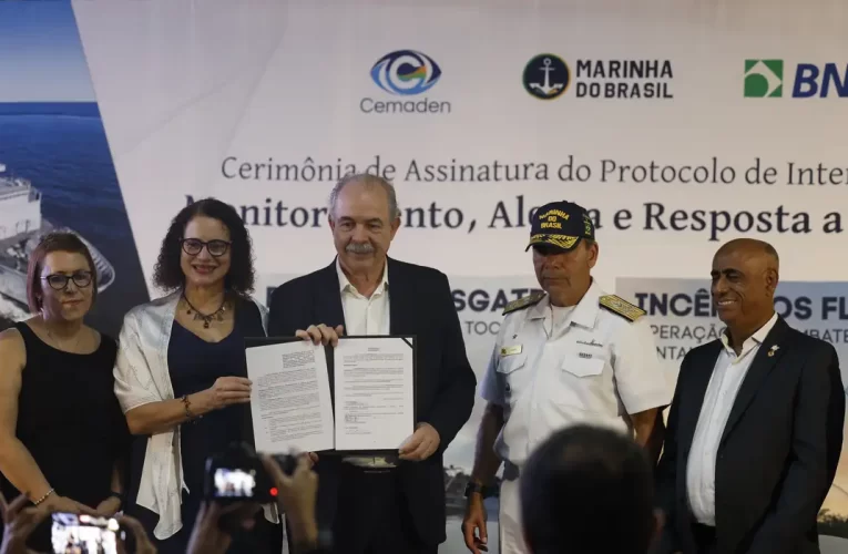 BNDES, Marinha e Cemaden fecham acordo para resposta a desastres