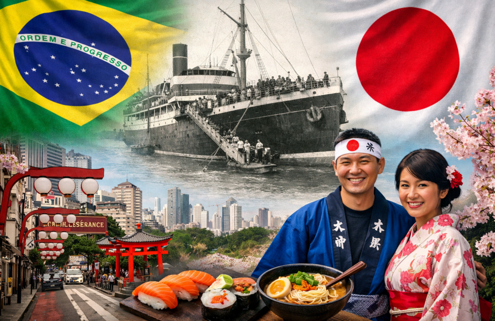 imigração japonesa, comunidade japonesa no Brasil, nipo-brasileiros, Japão, cultura japonesa, Kasato Maru, história da imigração japonesa