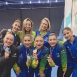 ginástica rítmica, brasil, copa do mundo, baku, esporte, medalha de prata, conjunto brasileiro, ginástica