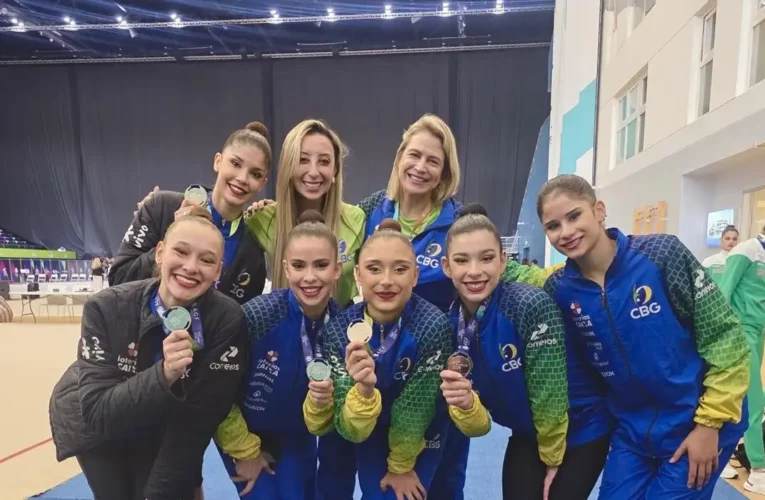 Brasil é prata na Copa do Mundo de Ginástica Rítmica em Baku