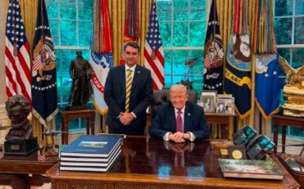Flávio Bolsonaro, Donald Trump, PCC, Comando Vermelho, Estados Unidos, Eduardo Bolsonaro, política internacional, PL, Casa Branca