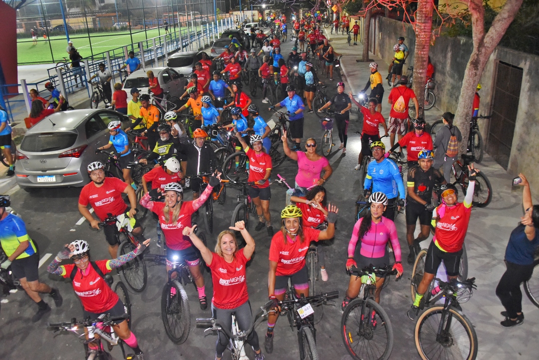 Bike Night, Itaipuaçu, Maricá, Ciclismo, Secretaria de Esportes, Passeio Ciclístico, Esporte, Lazer, Arena Itaipuaçu, Eventos