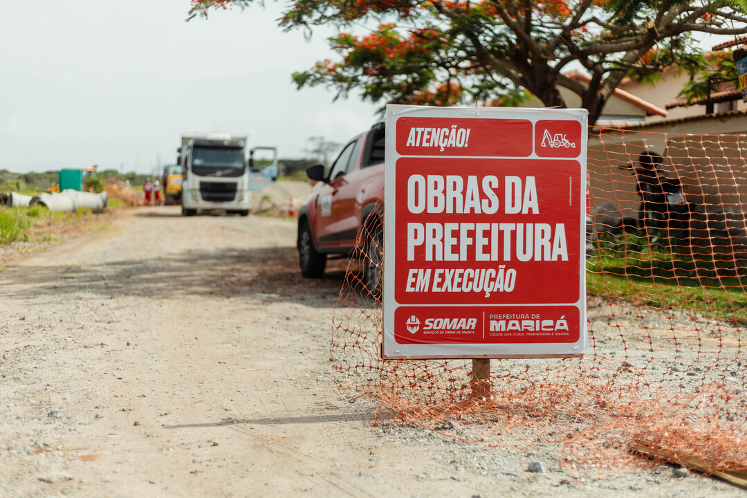 Maricá, Somar, ruas asfaltadas, obras em Maricá, infraestrutura, pavimentação, drenagem, mobilidade urbana, Paulo Guilherme, urbanização