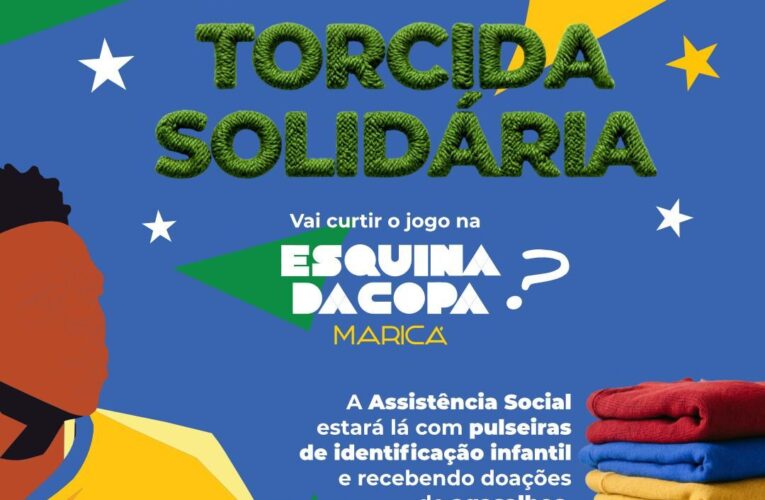 Maricá arrecada agasalhos durante a Esquina da Copa nesta quarta-feira