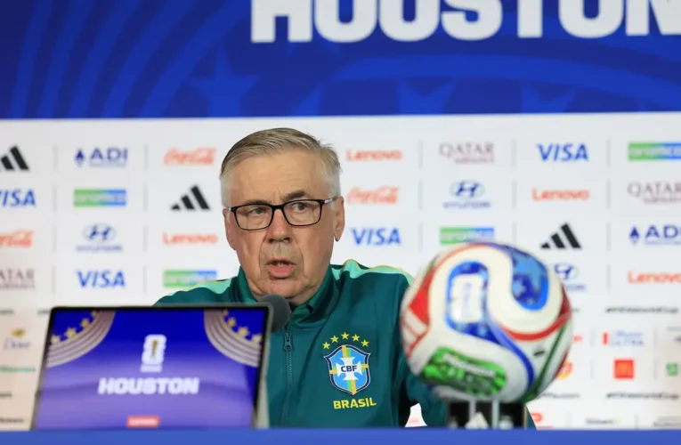Ancelotti faz mistério sobre escalação do Brasil contra o Japão