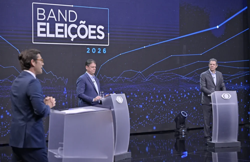 Tarcísio de Freitas, Jair Bolsonaro, Fernando Haddad, São Paulo, eleições 2026, debate eleitoral, Bolsonaro, política, governo de São Paulo, M1NewsTV, M1NewsMaricáNoticias
